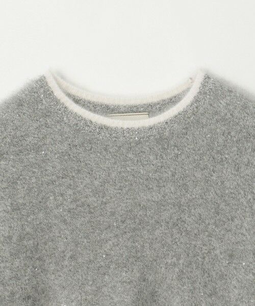 UNITED ARROWS / ユナイテッドアローズ ニット・セーター | フォックスカシミヤ スパンコール クルーネックニット | 詳細7