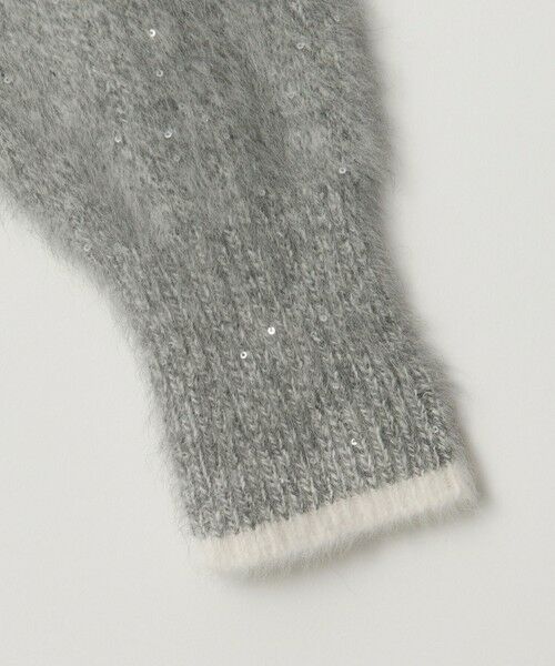 UNITED ARROWS / ユナイテッドアローズ ニット・セーター | フォックスカシミヤ スパンコール クルーネックニット | 詳細8