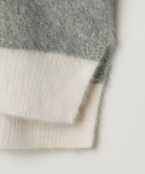 UNITED ARROWS / ユナイテッドアローズ ニット・セーター | フォックスカシミヤ スパンコール クルーネックニット | 詳細9