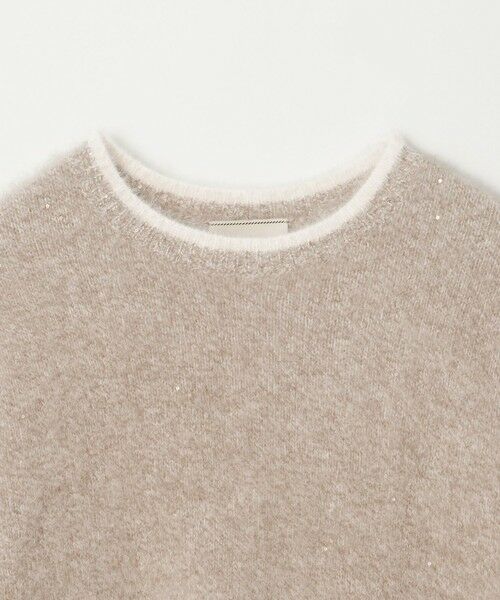 UNITED ARROWS / ユナイテッドアローズ ニット・セーター | フォックスカシミヤ スパンコール クルーネックニット | 詳細18