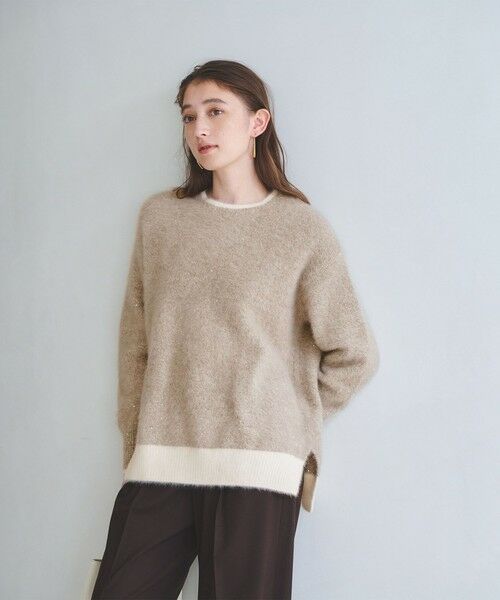 UNITED ARROWS / ユナイテッドアローズ ニット・セーター | フォックスカシミヤ スパンコール クルーネックニット | 詳細12