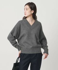 UNITED ARROWS / ユナイテッドアローズ ニット・セーター | フォックス ウール ラメ Vネック ニット