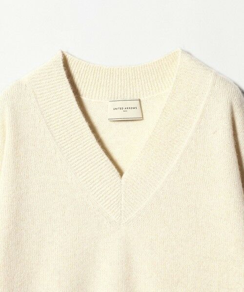 UNITED ARROWS / ユナイテッドアローズ ニット・セーター | フォックス ウール ラメ Vネック ニット | 詳細6