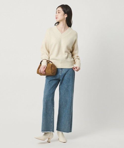 UNITED ARROWS / ユナイテッドアローズ ニット・セーター | フォックス ウール ラメ Vネック ニット | 詳細2