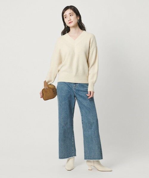 UNITED ARROWS / ユナイテッドアローズ ニット・セーター | フォックス ウール ラメ Vネック ニット | 詳細3