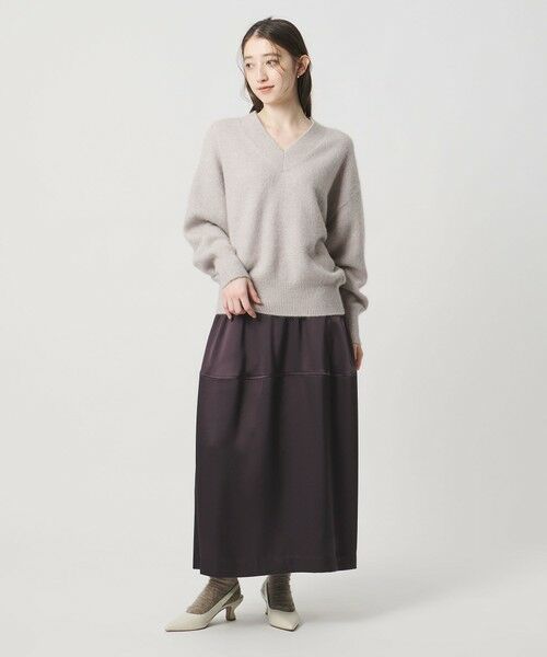 UNITED ARROWS / ユナイテッドアローズ ニット・セーター | フォックス ウール ラメ Vネック ニット | 詳細10