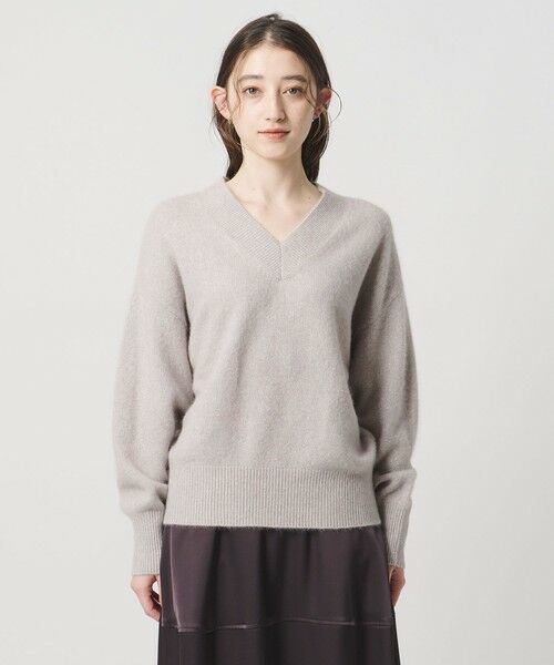 UNITED ARROWS / ユナイテッドアローズ ニット・セーター | フォックス ウール ラメ Vネック ニット | 詳細11