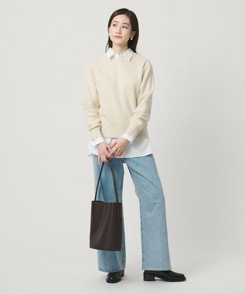 UNITED ARROWS / ユナイテッドアローズ ニット・セーター | フォックス ウール ラメ クルーネック ニット | 詳細2