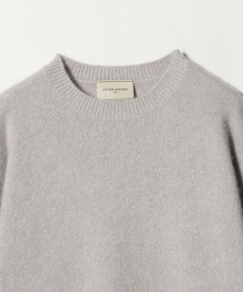 UNITED ARROWS / ユナイテッドアローズ ニット・セーター | フォックス ウール ラメ クルーネック ニット | 詳細11