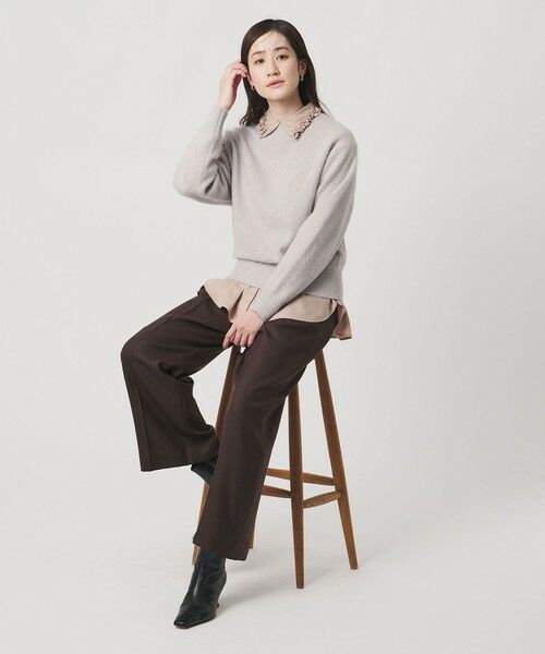 UNITED ARROWS / ユナイテッドアローズ ニット・セーター | フォックス ウール ラメ クルーネック ニット | 詳細8