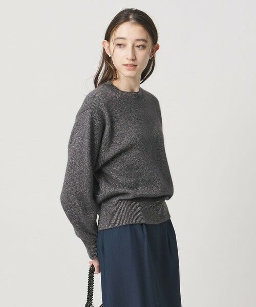 UNITED ARROWS / ユナイテッドアローズ ニット・セーター | フォックス ウール ラメ クルーネック ニット | 詳細13