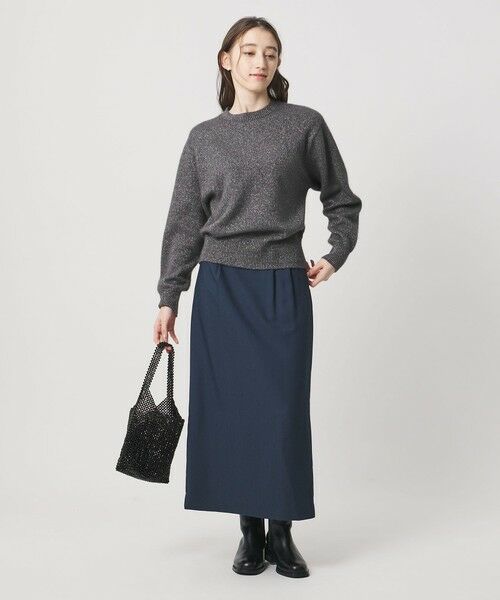 UNITED ARROWS / ユナイテッドアローズ ニット・セーター | フォックス ウール ラメ クルーネック ニット | 詳細14