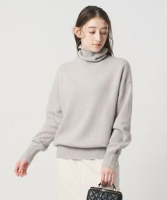 UNITED ARROWS / ユナイテッドアローズ ニット・セーター | フォックス ウール ラメ タートルネック ニット