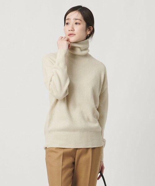 UNITED ARROWS / ユナイテッドアローズ ニット・セーター | フォックス ウール ラメ タートルネック ニット | 詳細1