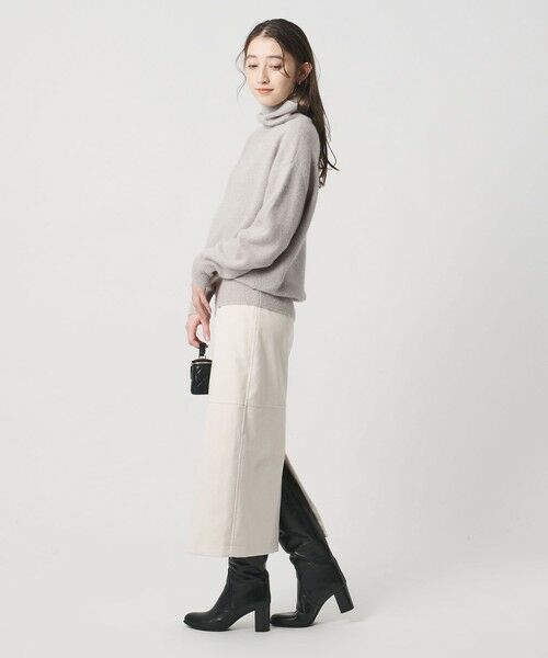 UNITED ARROWS / ユナイテッドアローズ ニット・セーター | フォックス ウール ラメ タートルネック ニット | 詳細9