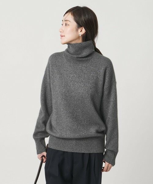 UNITED ARROWS / ユナイテッドアローズ ニット・セーター | フォックス ウール ラメ タートルネック ニット | 詳細16