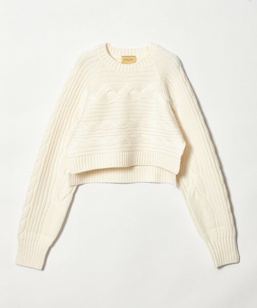 UNITED ARROWS / ユナイテッドアローズ ニット・セーター | ケーブル ショート ニットプルオーバー | 詳細4