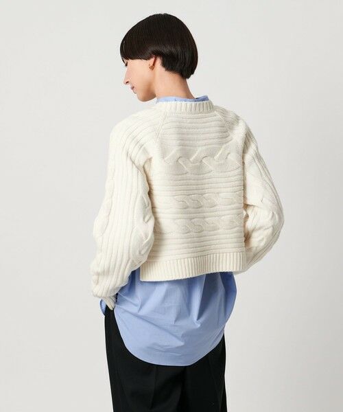 UNITED ARROWS / ユナイテッドアローズ ニット・セーター | ケーブル ショート ニットプルオーバー | 詳細2