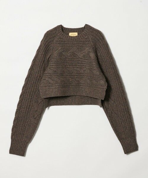 UNITED ARROWS / ユナイテッドアローズ ニット・セーター | ケーブル ショート ニットプルオーバー | 詳細14