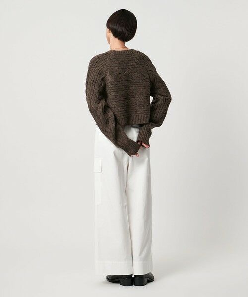 UNITED ARROWS / ユナイテッドアローズ ニット・セーター | ケーブル ショート ニットプルオーバー | 詳細10