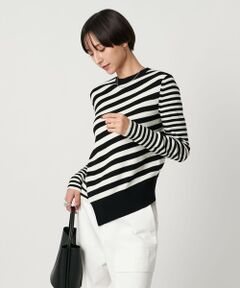 UNITED ARROWS / ユナイテッドアローズ ニット・セーター | イレギュラー ボーダー ロングスリーブ ニット