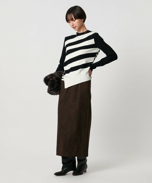 UNITED ARROWS / ユナイテッドアローズ ニット・セーター | イレギュラー ボーダー ロングスリーブ ニット | 詳細2