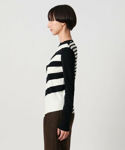 UNITED ARROWS / ユナイテッドアローズ ニット・セーター | イレギュラー ボーダー ロングスリーブ ニット | 詳細5