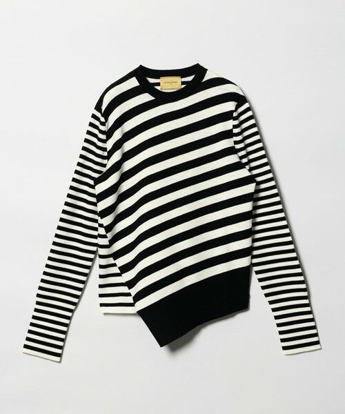 UNITED ARROWS / ユナイテッドアローズ ニット・セーター | イレギュラー ボーダー ロングスリーブ ニット | 詳細15