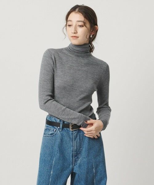 UNITED ARROWS / ユナイテッドアローズ ニット・セーター | リブ タートルネック ニット | 詳細14