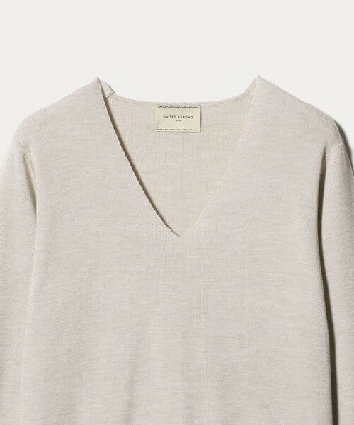 UNITED ARROWS / ユナイテッドアローズ ニット・セーター | フルニードル Vネック ニット | 詳細5