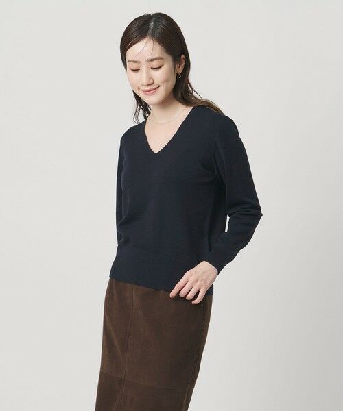 UNITED ARROWS / ユナイテッドアローズ ニット・セーター | フルニードル Vネック ニット | 詳細17