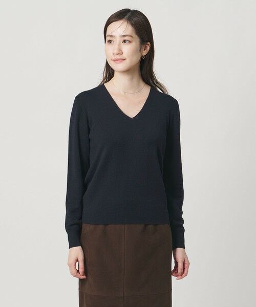 UNITED ARROWS / ユナイテッドアローズ ニット・セーター | フルニードル Vネック ニット | 詳細20