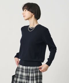 UNITED ARROWS / ユナイテッドアローズ ニット・セーター | フルニードル クルーネック ニット