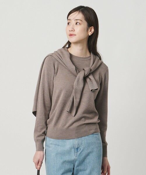 UNITED ARROWS / ユナイテッドアローズ ニット・セーター | フルニードル クルーネック ニット | 詳細1