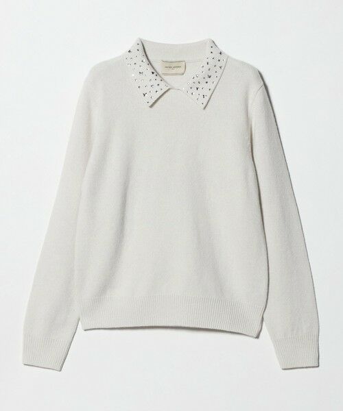 UNITED ARROWS / ユナイテッドアローズ ニット・セーター | ラインストーン ポロ ニット | 詳細6