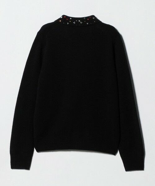 UNITED ARROWS / ユナイテッドアローズ ニット・セーター | ラインストーン ポロ ニット | 詳細13