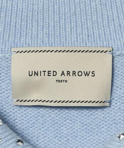 UNITED ARROWS / ユナイテッドアローズ ニット・セーター | ラインストーン ポロ ニット | 詳細23