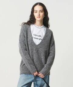 UNITED ARROWS / ユナイテッドアローズ ニット・セーター | ディープ Vネック プルオーバー ニット