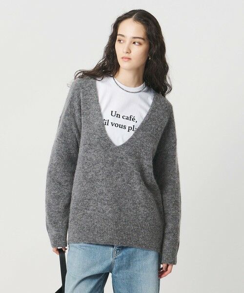 UNITED ARROWS / ユナイテッドアローズ ニット・セーター | ディープ Vネック プルオーバー ニット | 詳細1