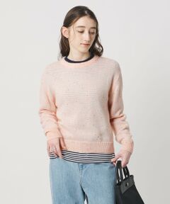 UNITED ARROWS / ユナイテッドアローズ ニット・セーター | フラワー スパンコール クルーネック ニット