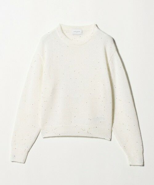 UNITED ARROWS / ユナイテッドアローズ ニット・セーター | フラワー スパンコール クルーネック ニット | 詳細3