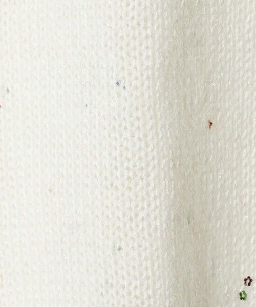 UNITED ARROWS / ユナイテッドアローズ ニット・セーター | フラワー スパンコール クルーネック ニット | 詳細6