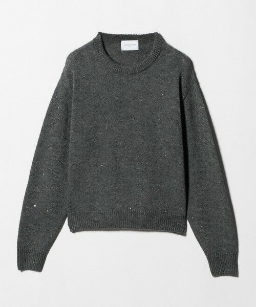 UNITED ARROWS / ユナイテッドアローズ ニット・セーター | フラワー スパンコール クルーネック ニット | 詳細12