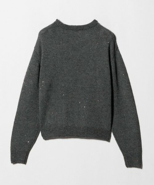 UNITED ARROWS / ユナイテッドアローズ ニット・セーター | フラワー スパンコール クルーネック ニット | 詳細13