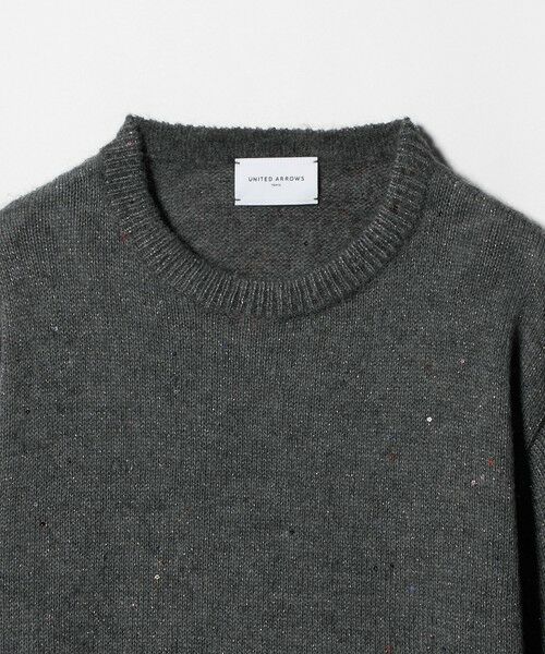 UNITED ARROWS / ユナイテッドアローズ ニット・セーター | フラワー スパンコール クルーネック ニット | 詳細14