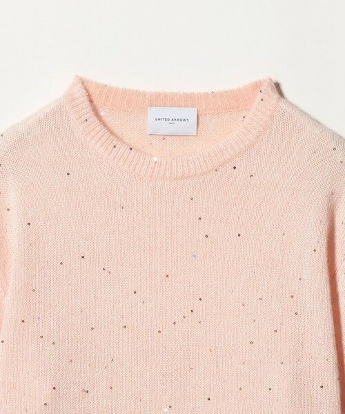 UNITED ARROWS / ユナイテッドアローズ ニット・セーター | フラワー スパンコール クルーネック ニット | 詳細23