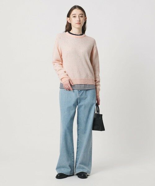 UNITED ARROWS / ユナイテッドアローズ ニット・セーター | フラワー スパンコール クルーネック ニット | 詳細20