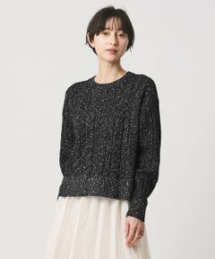 UNITED ARROWS / ユナイテッドアローズ ニット・セーター | ミックス カラー ケーブル プルオーバー ニット
