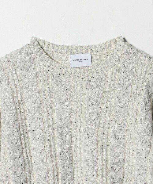 UNITED ARROWS / ユナイテッドアローズ ニット・セーター | ミックス カラー ケーブル プルオーバー ニット | 詳細5