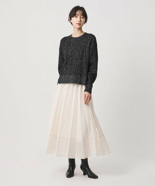 UNITED ARROWS / ユナイテッドアローズ ニット・セーター | ミックス カラー ケーブル プルオーバー ニット | 詳細7